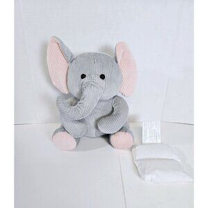Snuggle Buddy Australia Heat & Hug Elephant Stuffed Animal Gray And Pink